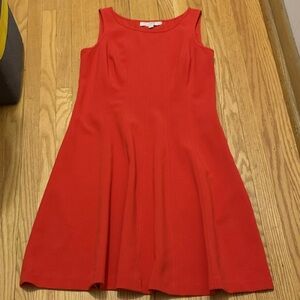 LOFT Red Sleeveless Dress
